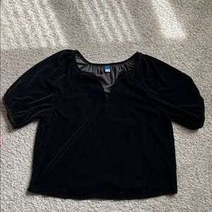 Velvety Black Dressy Tee